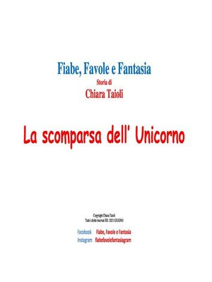 cover image of La scomparsa dell'unicorno